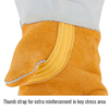 Elkskin Stick Glove with Nomex® Lined Back - Palm Stiching